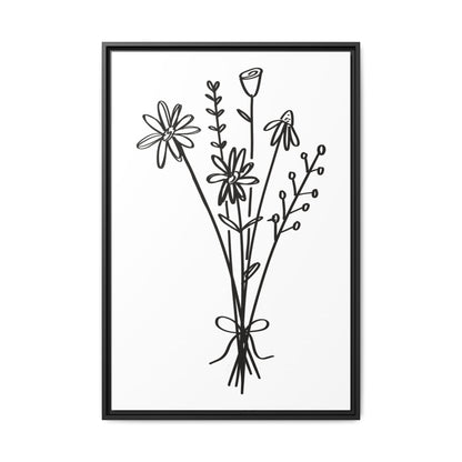 Framed Flower Canvas