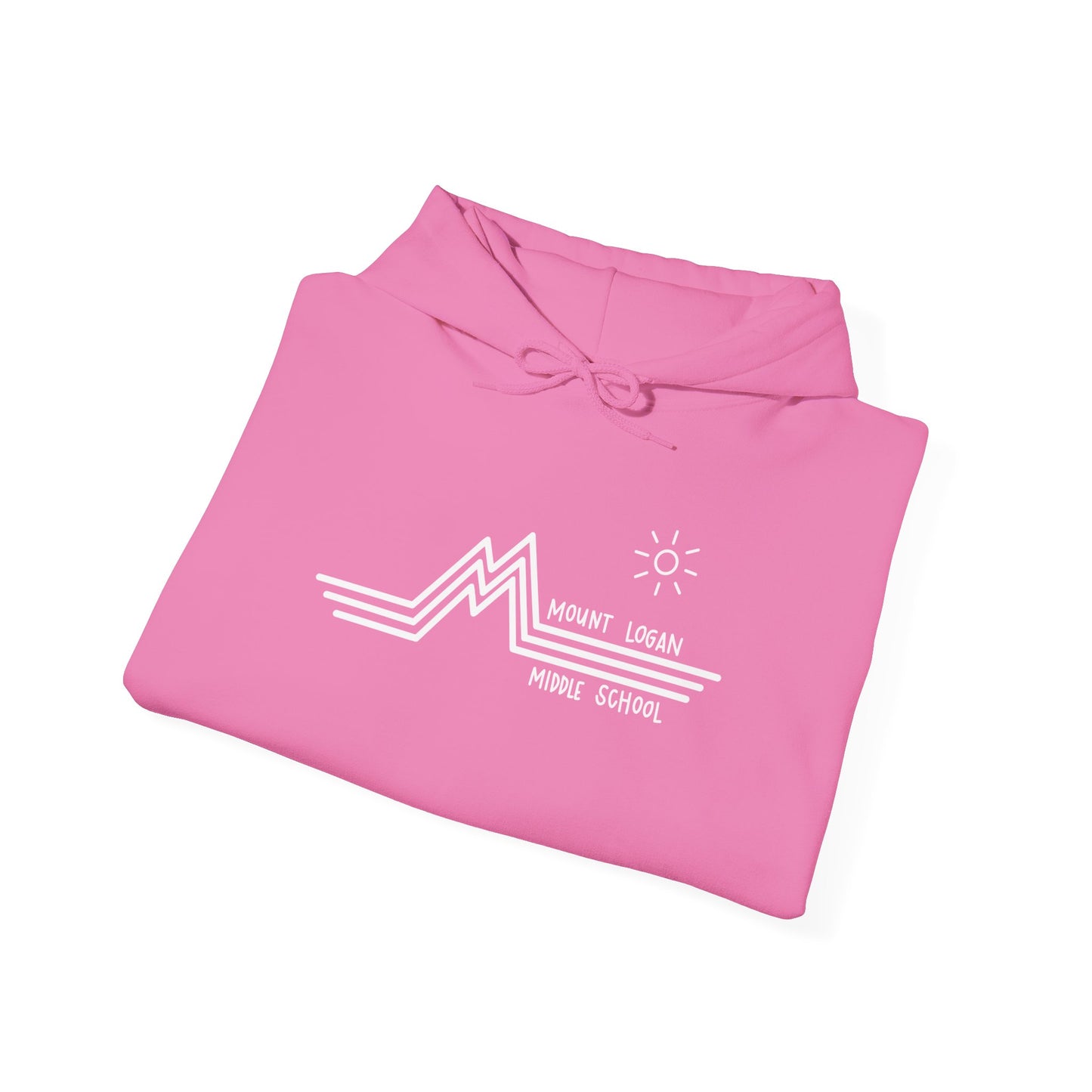 Retro Line - Mountain Logan Middle Hoodie (White Logo)