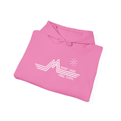 Retro Line - Mountain Logan Middle Hoodie (White Logo)