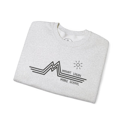 Retro Line - Mount Logan Middle Crewneck (Black Logo)