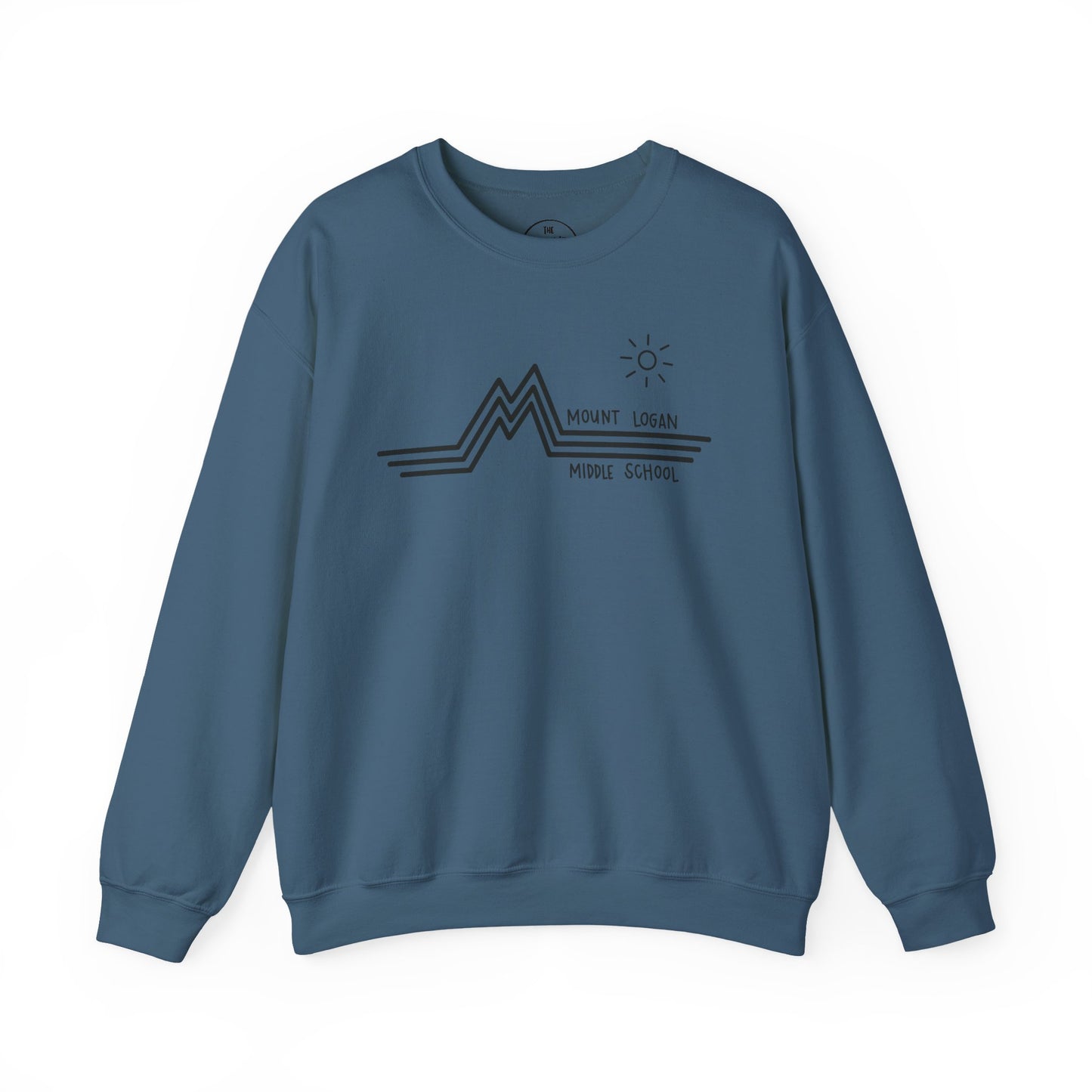 Retro Line - Mount Logan Middle Crewneck (Black Logo)