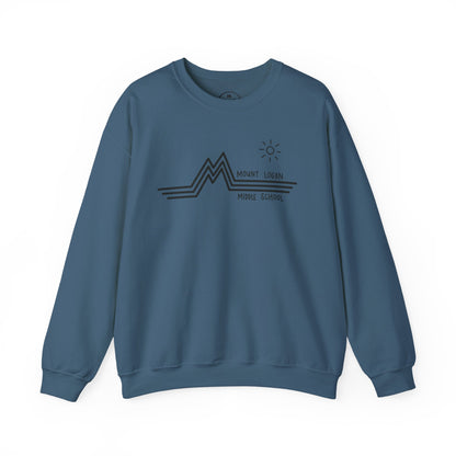 Retro Line - Mount Logan Middle Crewneck (Black Logo)