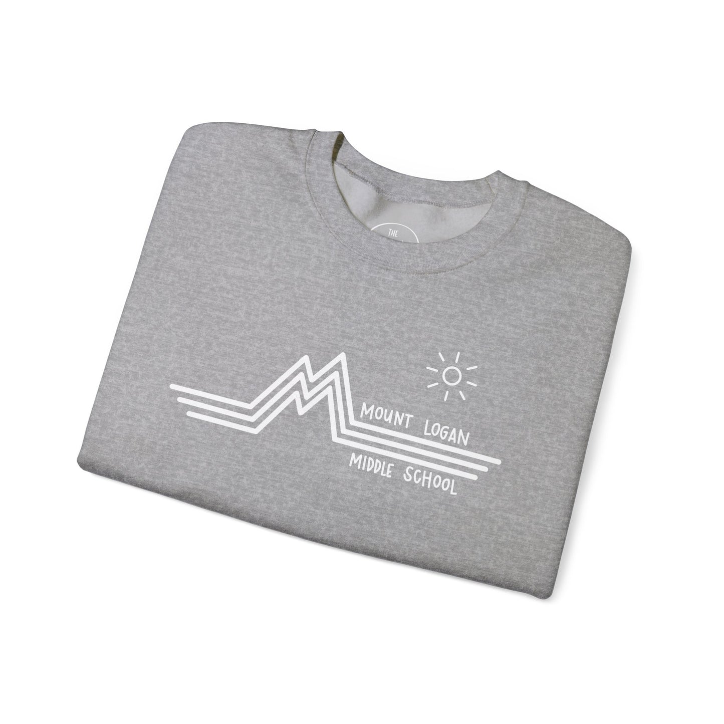 Retro Line - Mountain Logan Middle Crewneck Sweatshirt (White Logo)