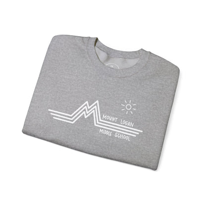 Retro Line - Mountain Logan Middle Crewneck Sweatshirt (White Logo)