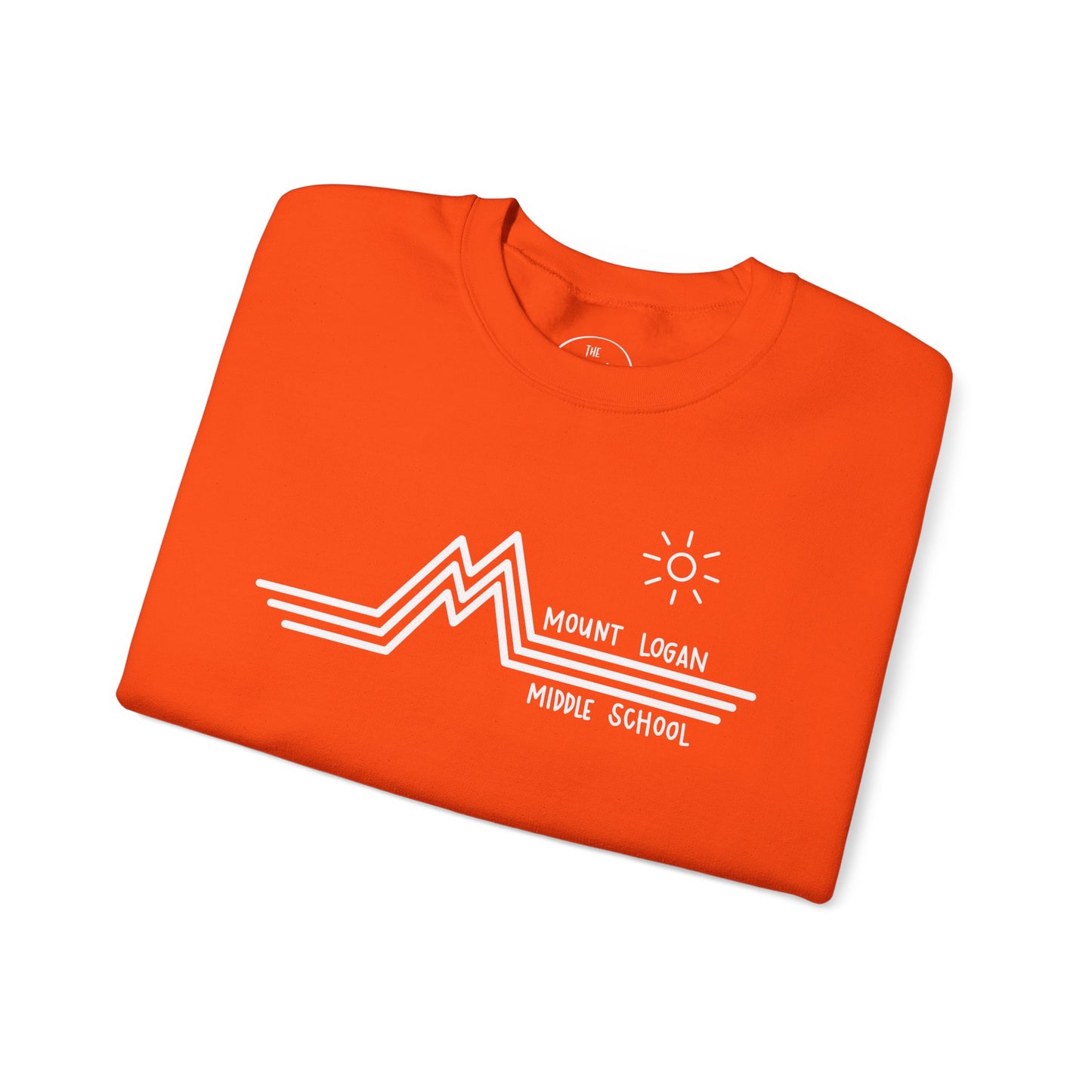 Retro Line - Mountain Logan Middle Crewneck Sweatshirt (White Logo)