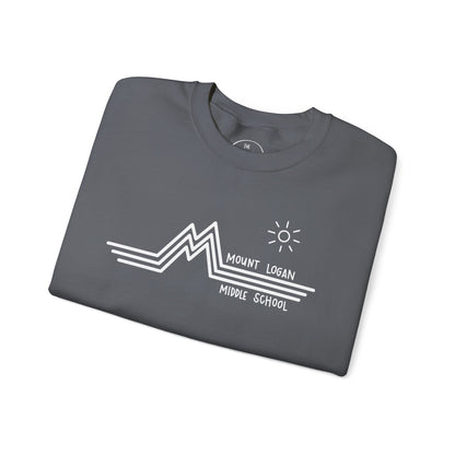 Retro Line - Mountain Logan Middle Crewneck Sweatshirt (White Logo)