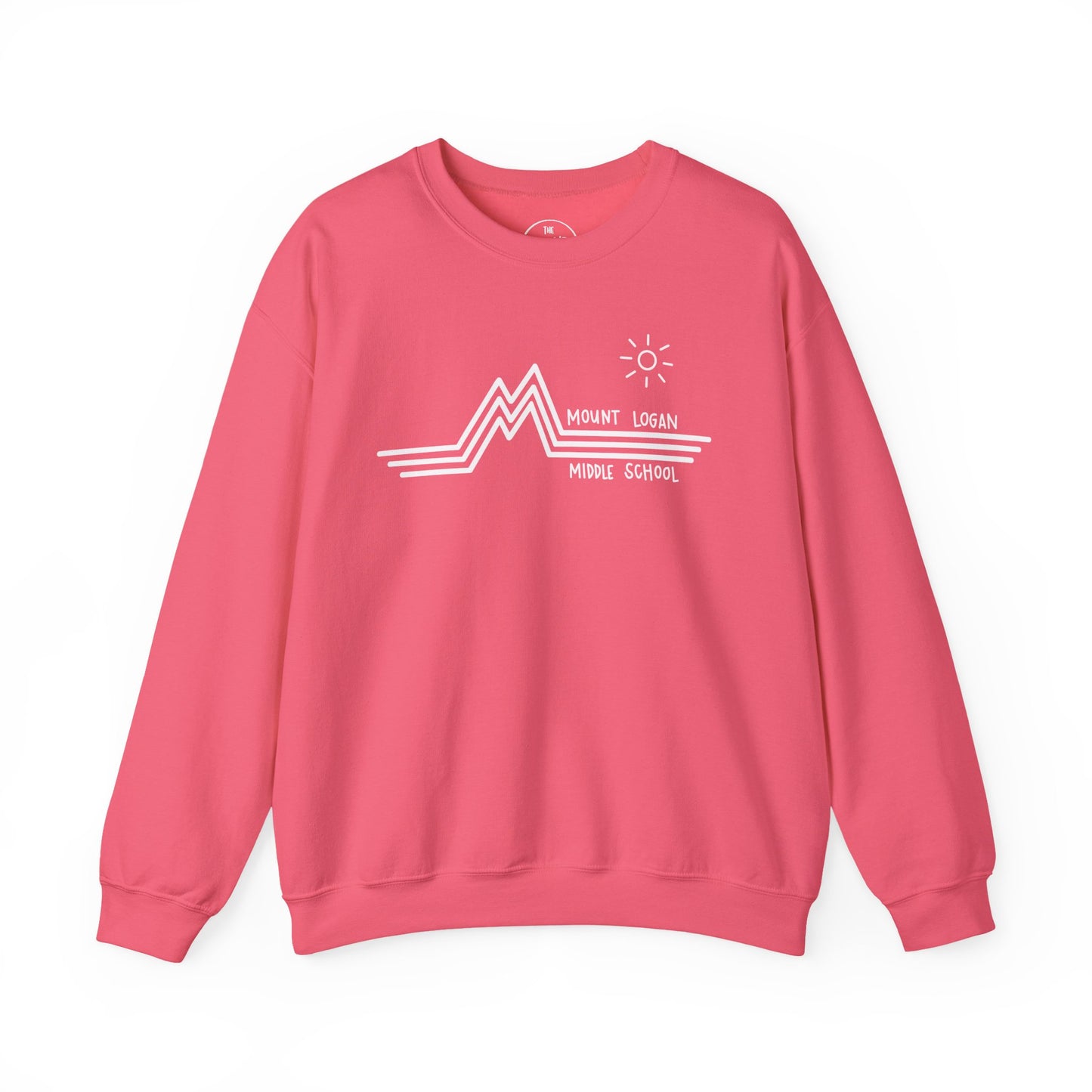 Retro Line - Mountain Logan Middle Crewneck Sweatshirt (White Logo)