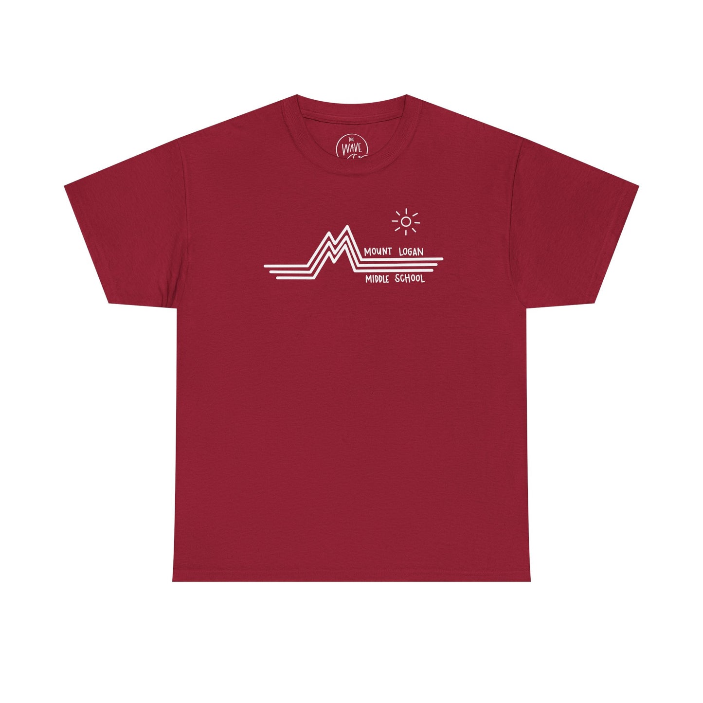 Retro Line Mount Logan Middle T-Shirt - (White Logo)