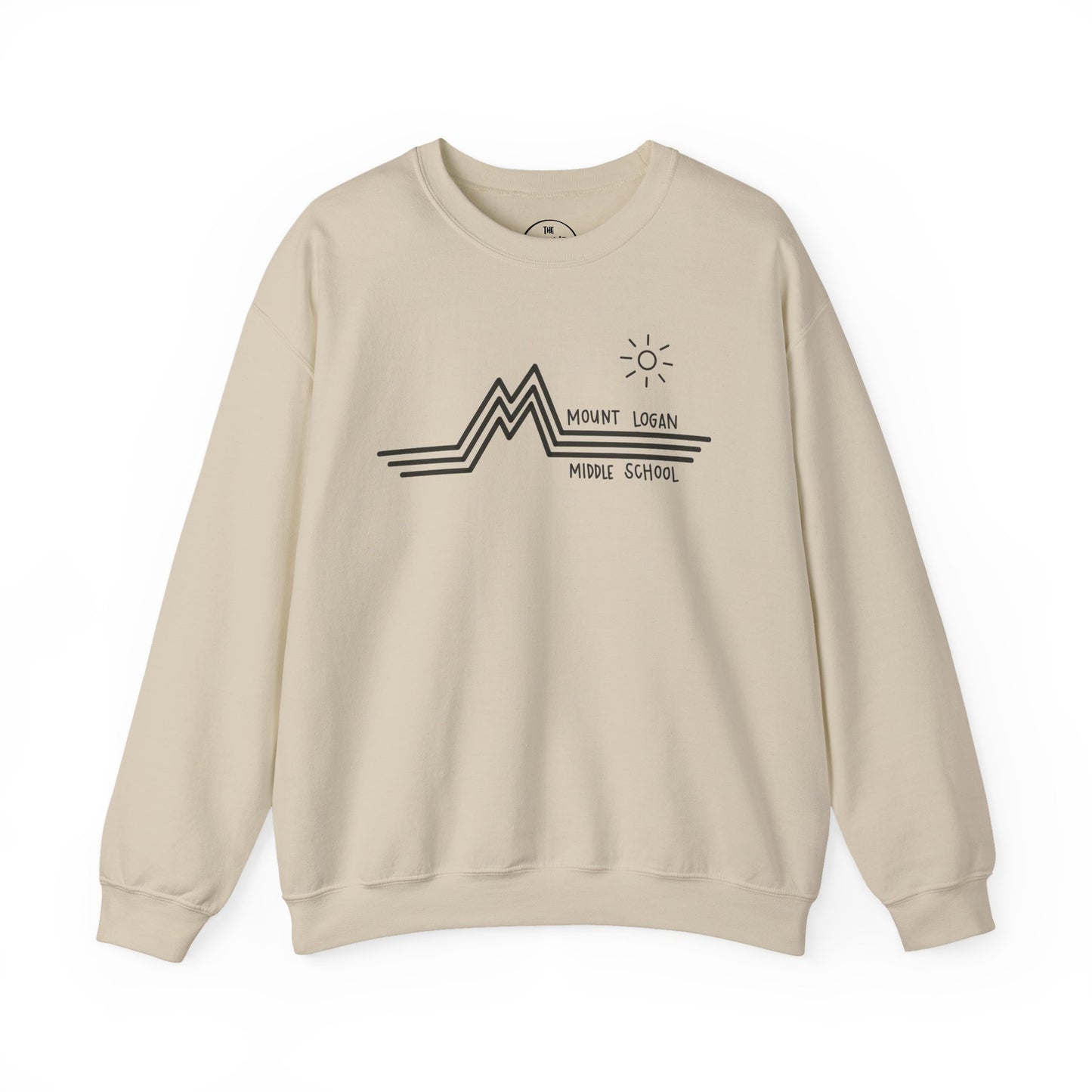 Retro Line - Mount Logan Middle Crewneck (Black Logo)