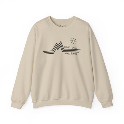 Retro Line - Mount Logan Middle Crewneck (Black Logo)